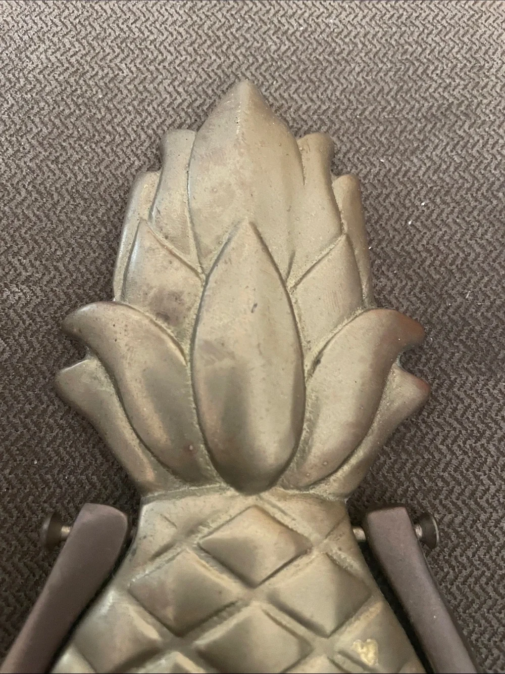 Welcome Pineapple Door Knocker - Antique Brass